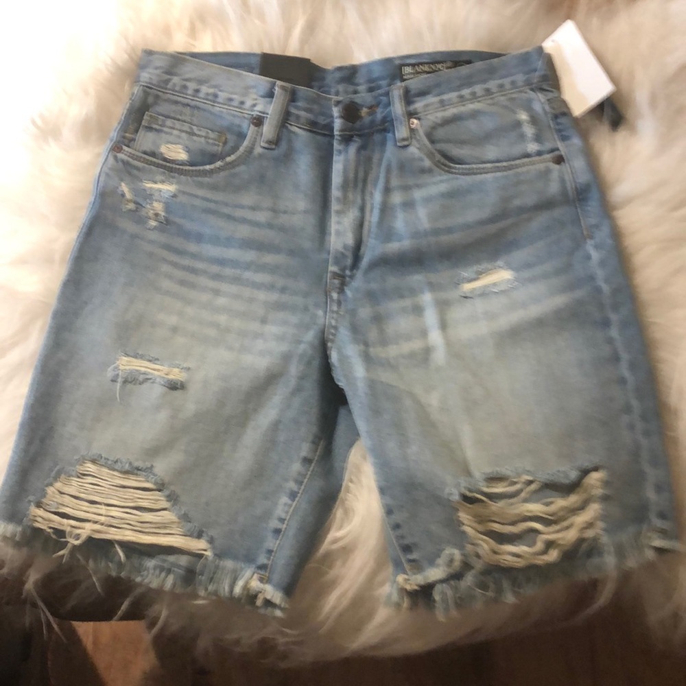 Nwt Blank NYC climbing the walls jean shorts 27 - Picture 2 of 6